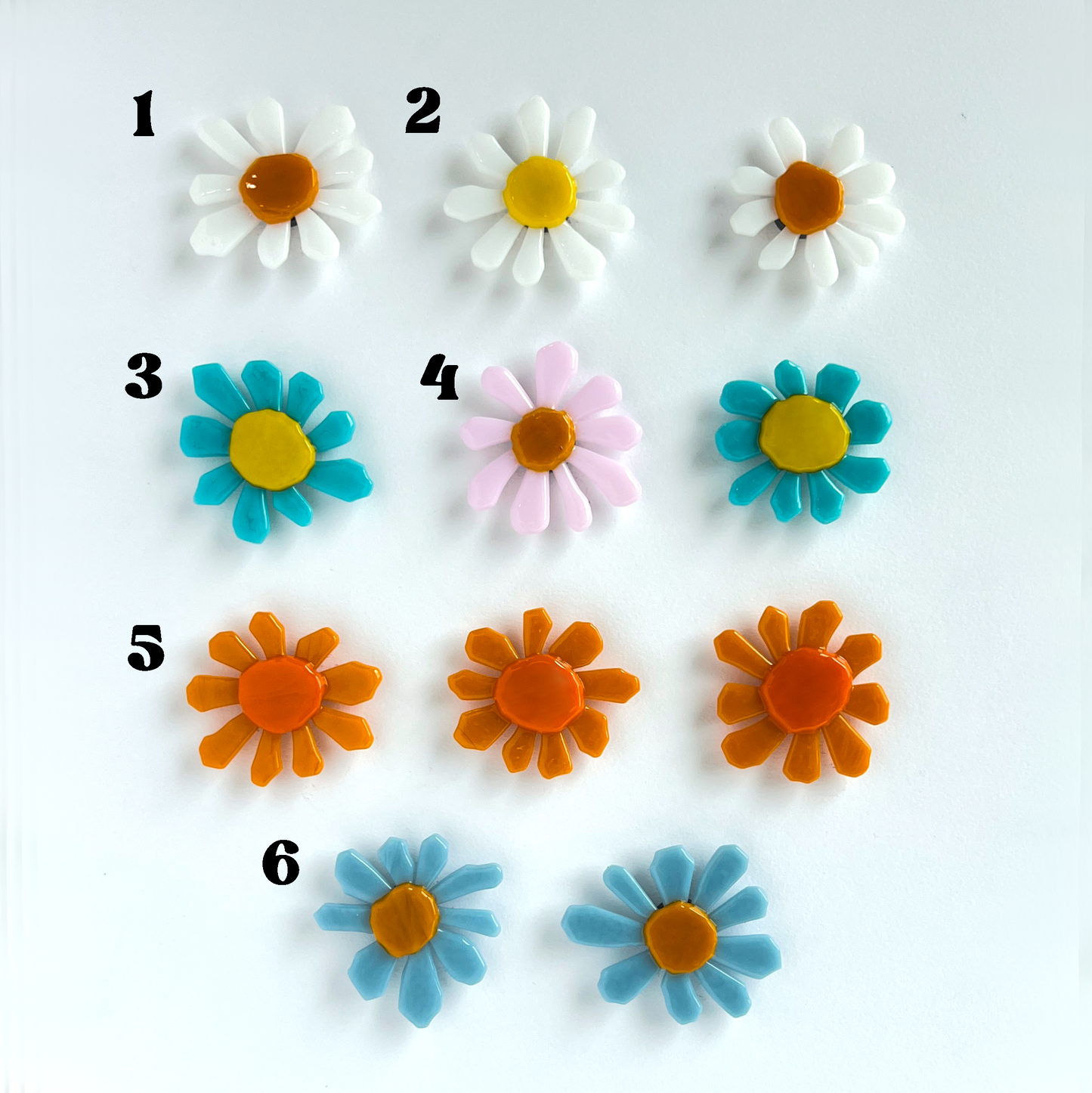 Big Daisy Glass Magnets