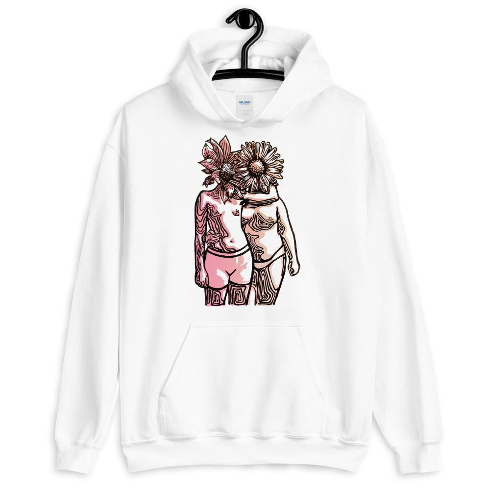 Dahlia and Daisy FF8 Pink/Orange Unisex Hoodie