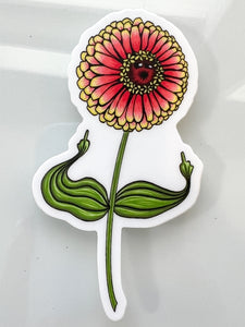 Fuckin Zinnia Sticker