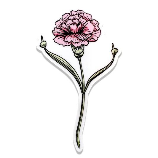 Fuckin Carnation Vinyl Sticker