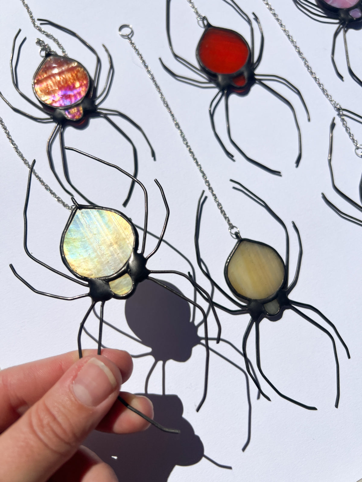Spider Stained Glass Suncatchers