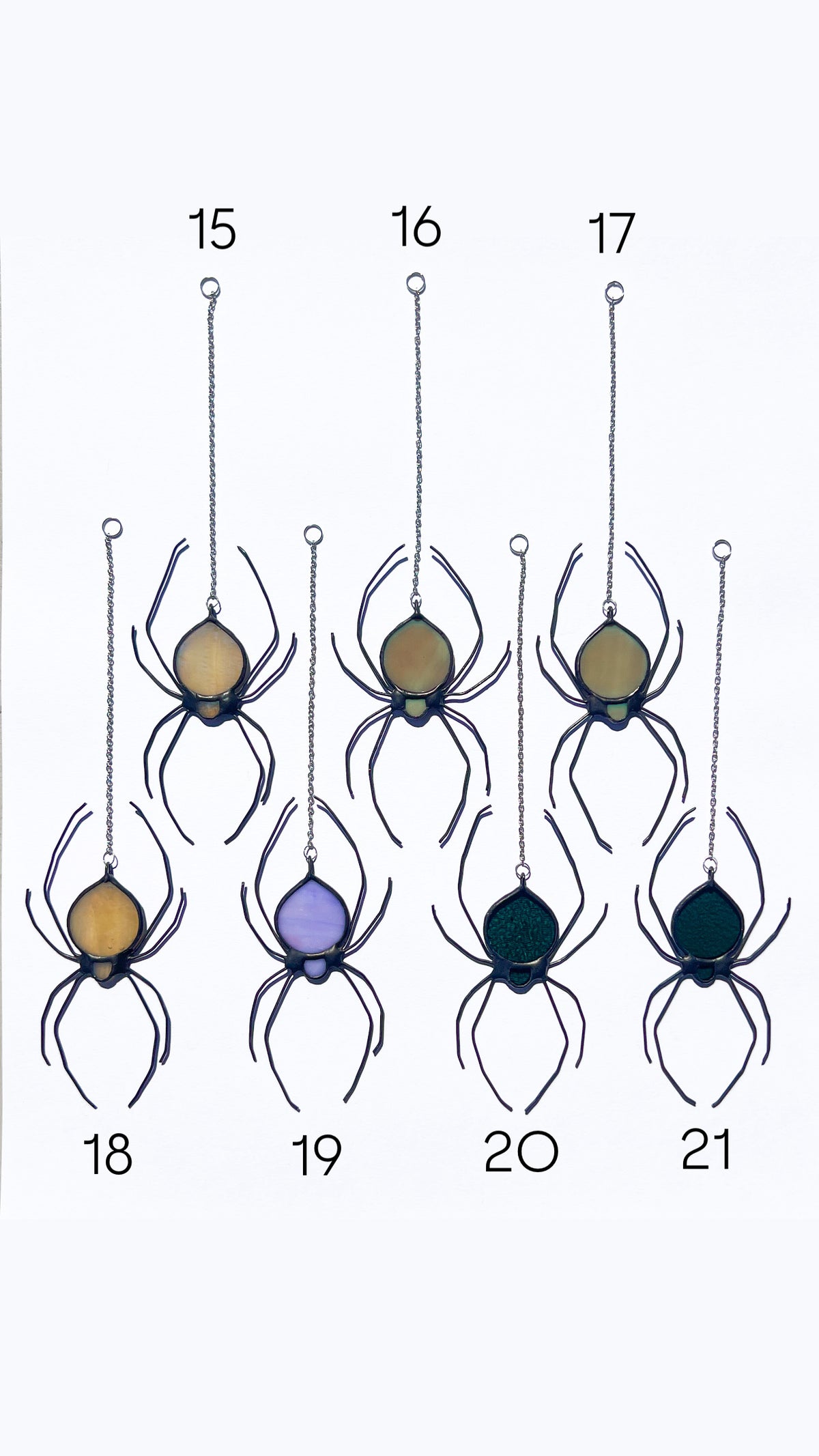 Spider Stained Glass Suncatchers