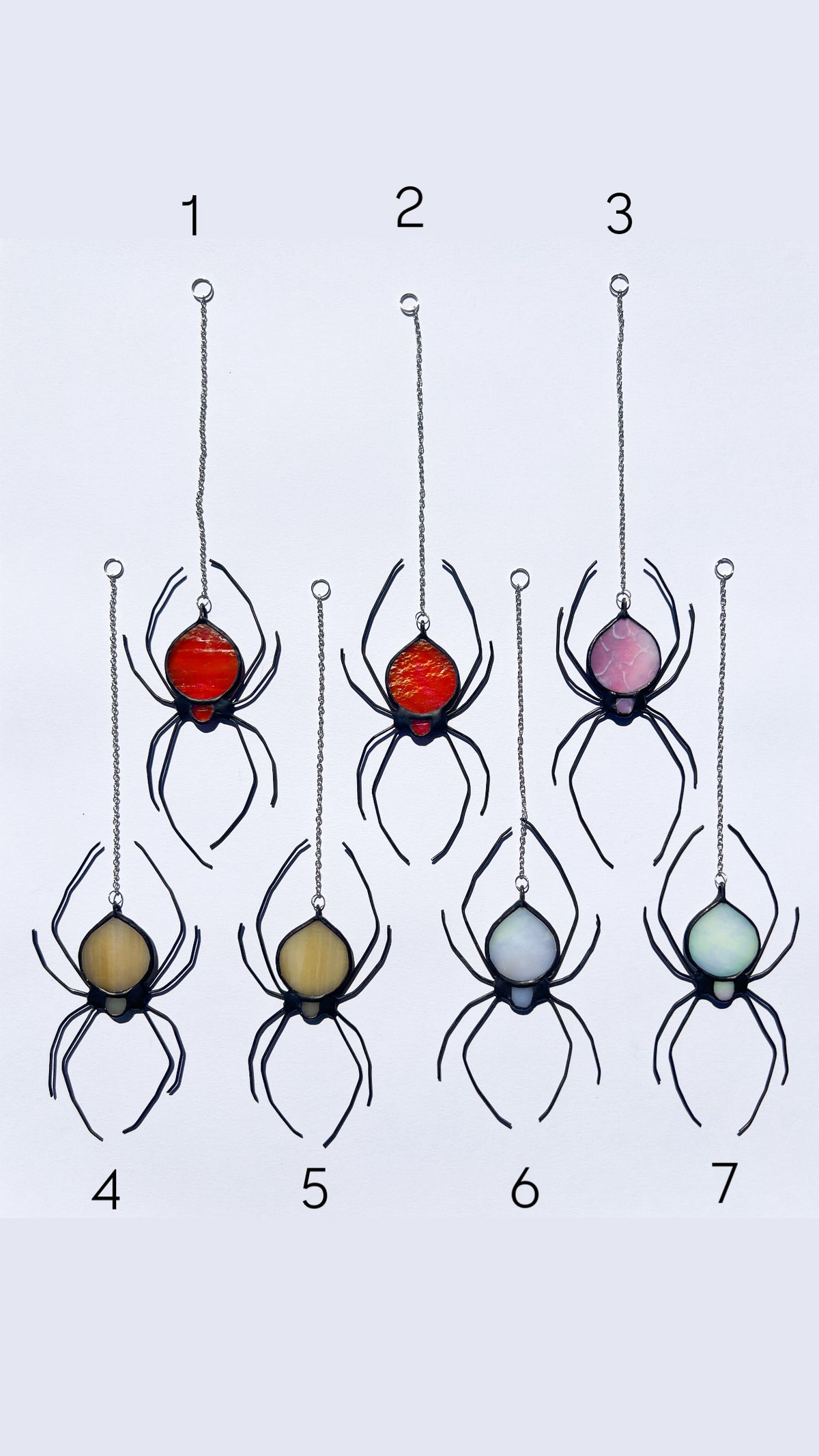 Spider Stained Glass Suncatchers