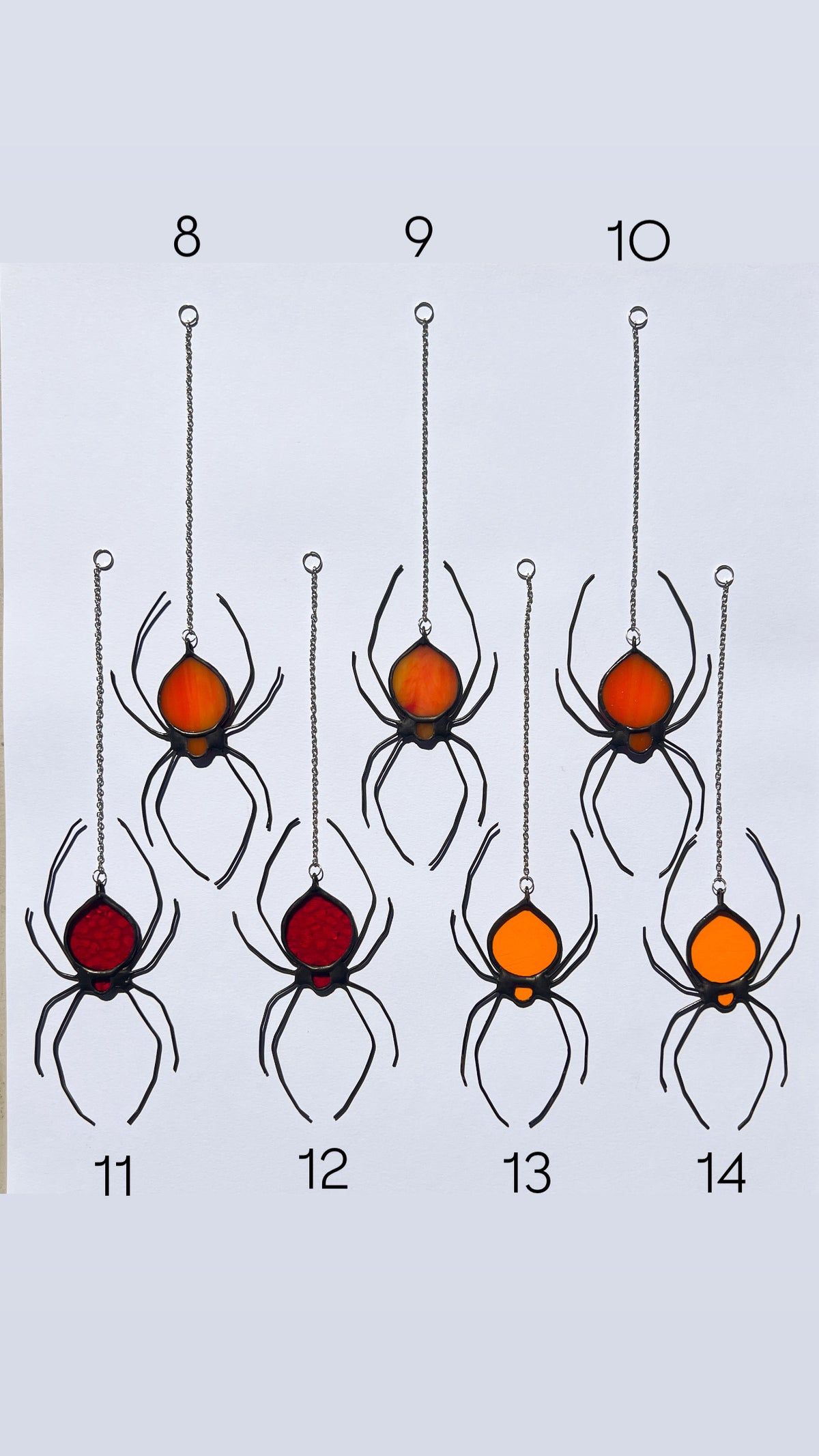 Spider Stained Glass Suncatchers