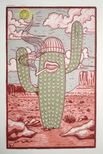 Load image into Gallery viewer, Desert Punk Woodcut Print
