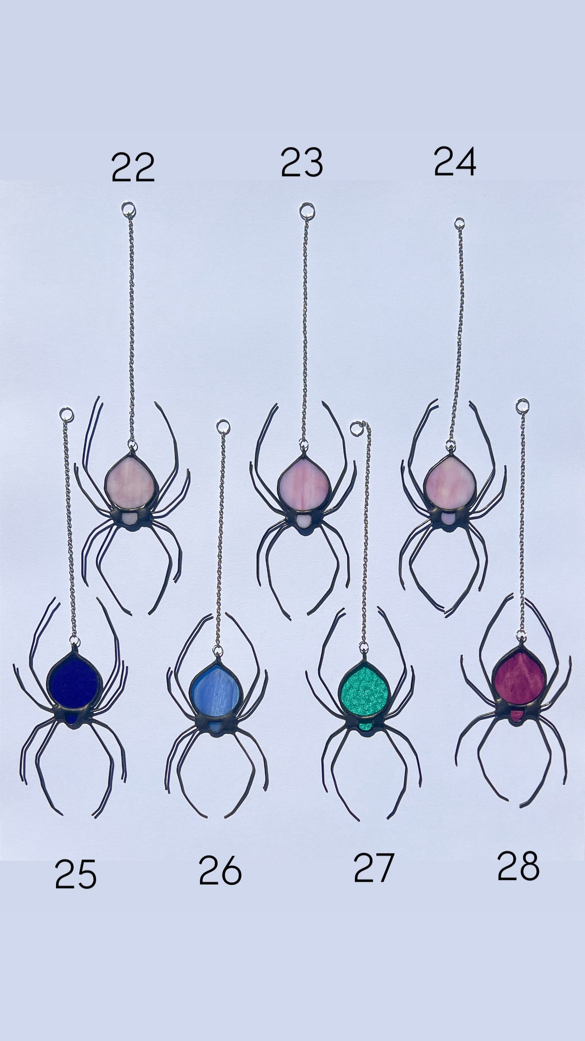 Spider Stained Glass Suncatchers