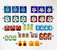 Load image into Gallery viewer, Fused Glass Floral Ornaments
