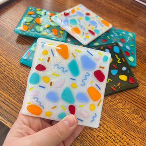 Scrap Glass Coasters