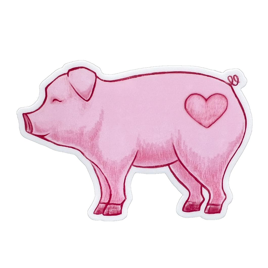 Love Pig Sticker