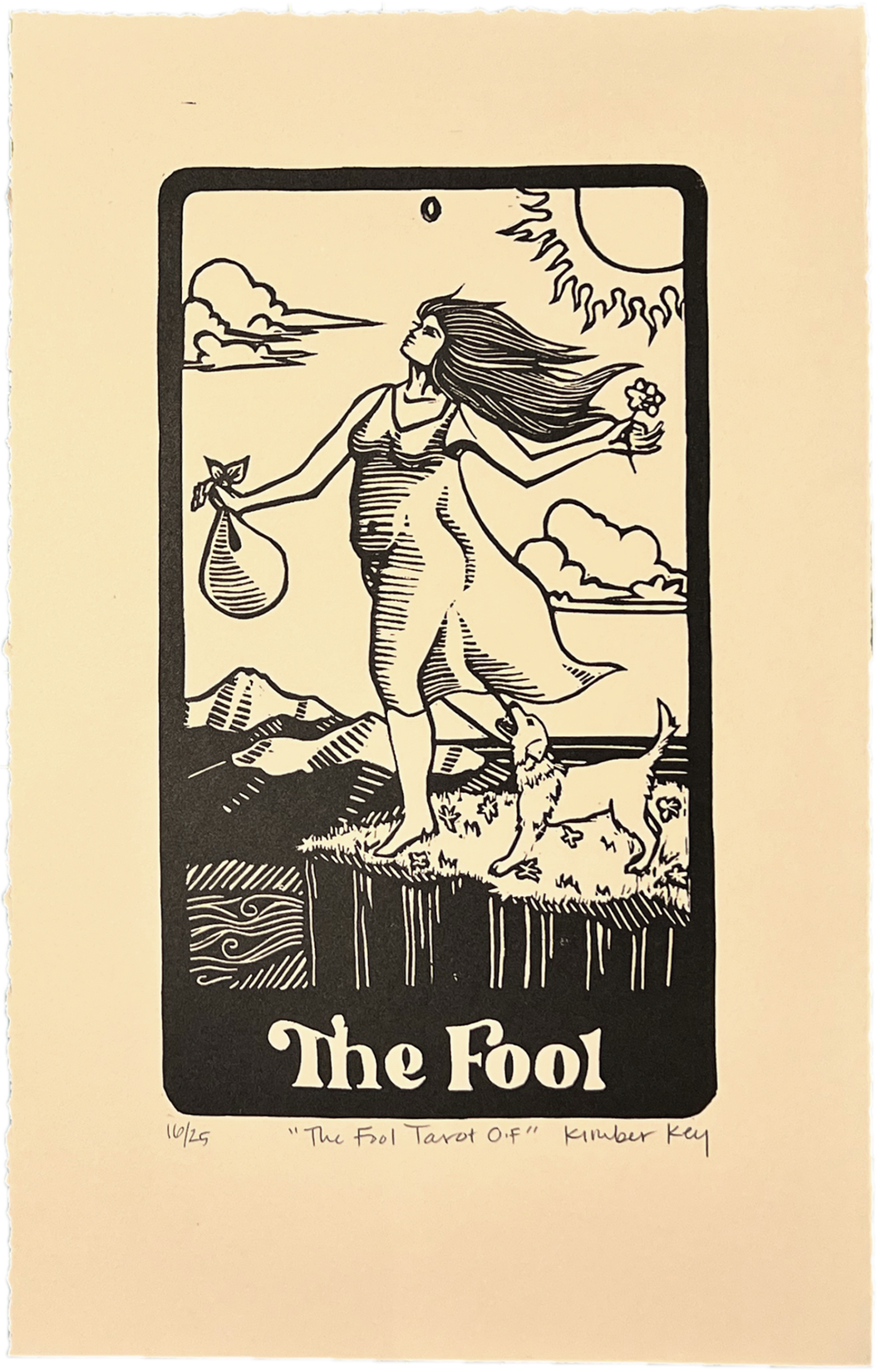 Fool Tarot Handmade Print