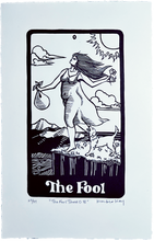 Load image into Gallery viewer, Fool Tarot Handmade Print
