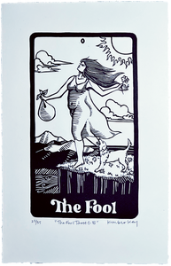 Fool Tarot Handmade Print