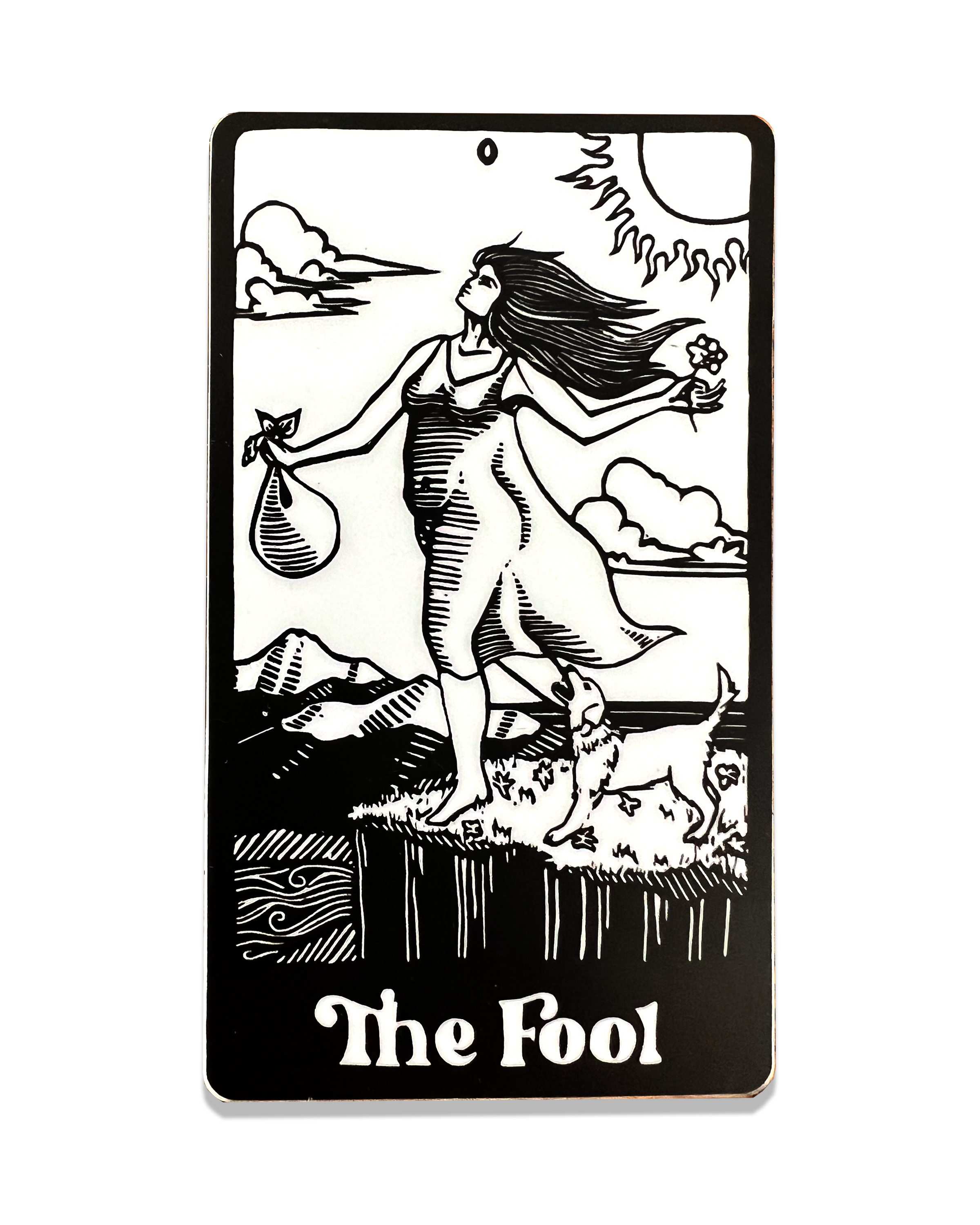 Tarot Card - The Fool (Silhouette) - Tarot - Sticker