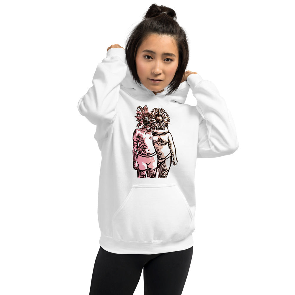 Dahlia and Daisy FF8 Pink/Orange Unisex Hoodie – Kimber Key